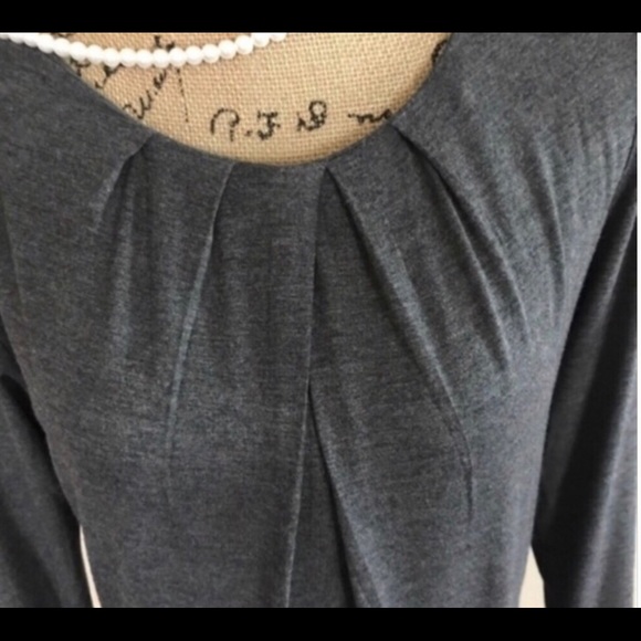 Willi Smith gray peplum top - Picture 3 of 5